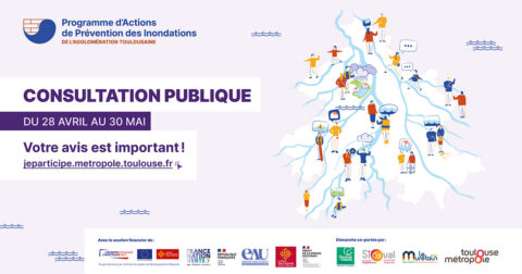 Concertation publique du 28 avril au 30 mai 2025 sur le programme d'actions de prévention des inondations.